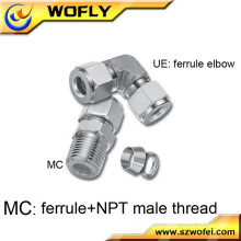 press hydraulic fittings 90 degree square tube elbow